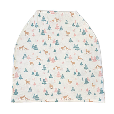 Bamboo Baby Cover & Nursing Poncho (Deer Forest Print)