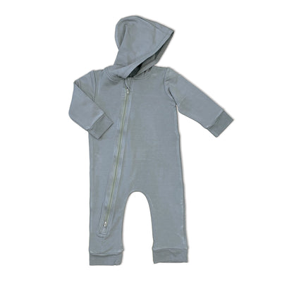 Bamboo Fleece Hooded Romper w/2 Way Zipper (Windy)