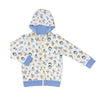 Bamboo Fleece Zip Hoodie (Wildflower Print)