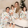 Women's Bamboo Long Sleeve Pajama Set (Jolly Christmas Cars Print)