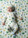 bamboo swaddle blanket farmers market print