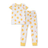 bamboo short sleeve pajama set little chick print