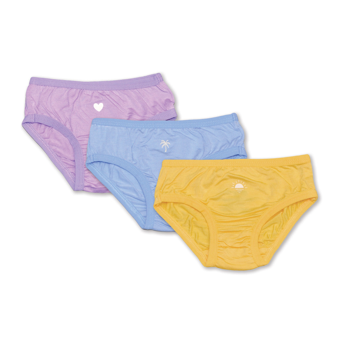 bamboo girls bikini underwear 3 pack