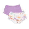 bamboo girls boyshorts underwear boho surf print lavender