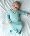 bamboo knotted sleeper aqua