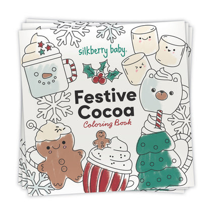 bamboo two way zipper footies and coloring book festive cocoa