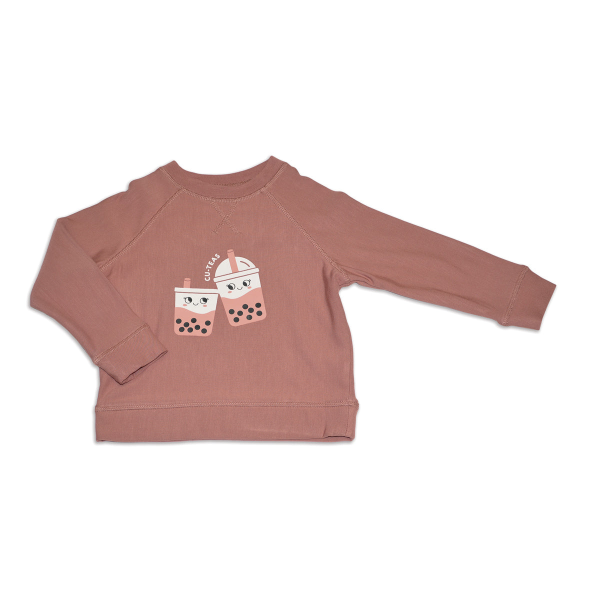 bamboo fleece sweatshirt chocolate
