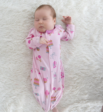 bamboo converter gown sweet shop print