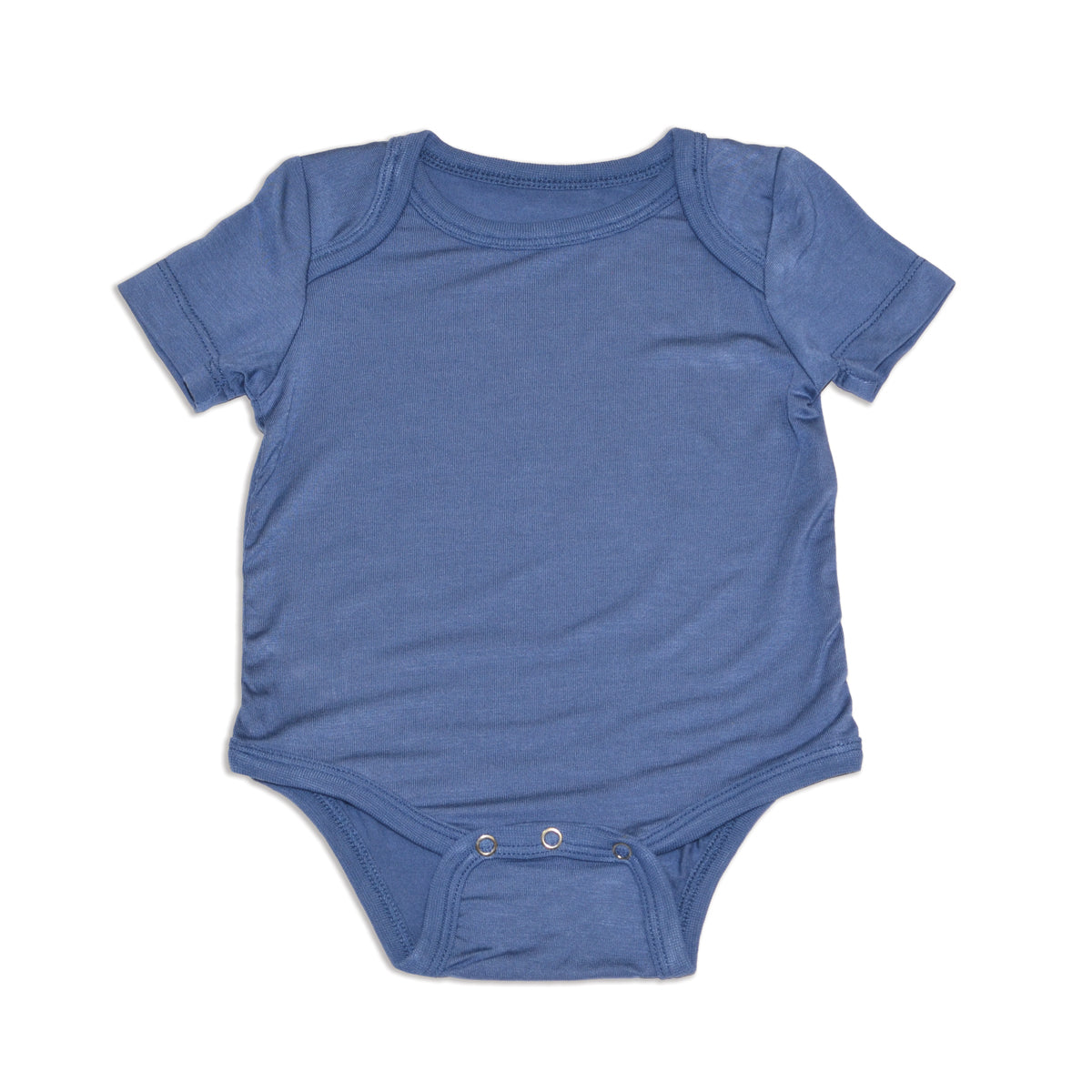 bamboo short sleeve onesie galactic blue