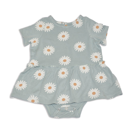 bamboo skirt bodysuit daisy print