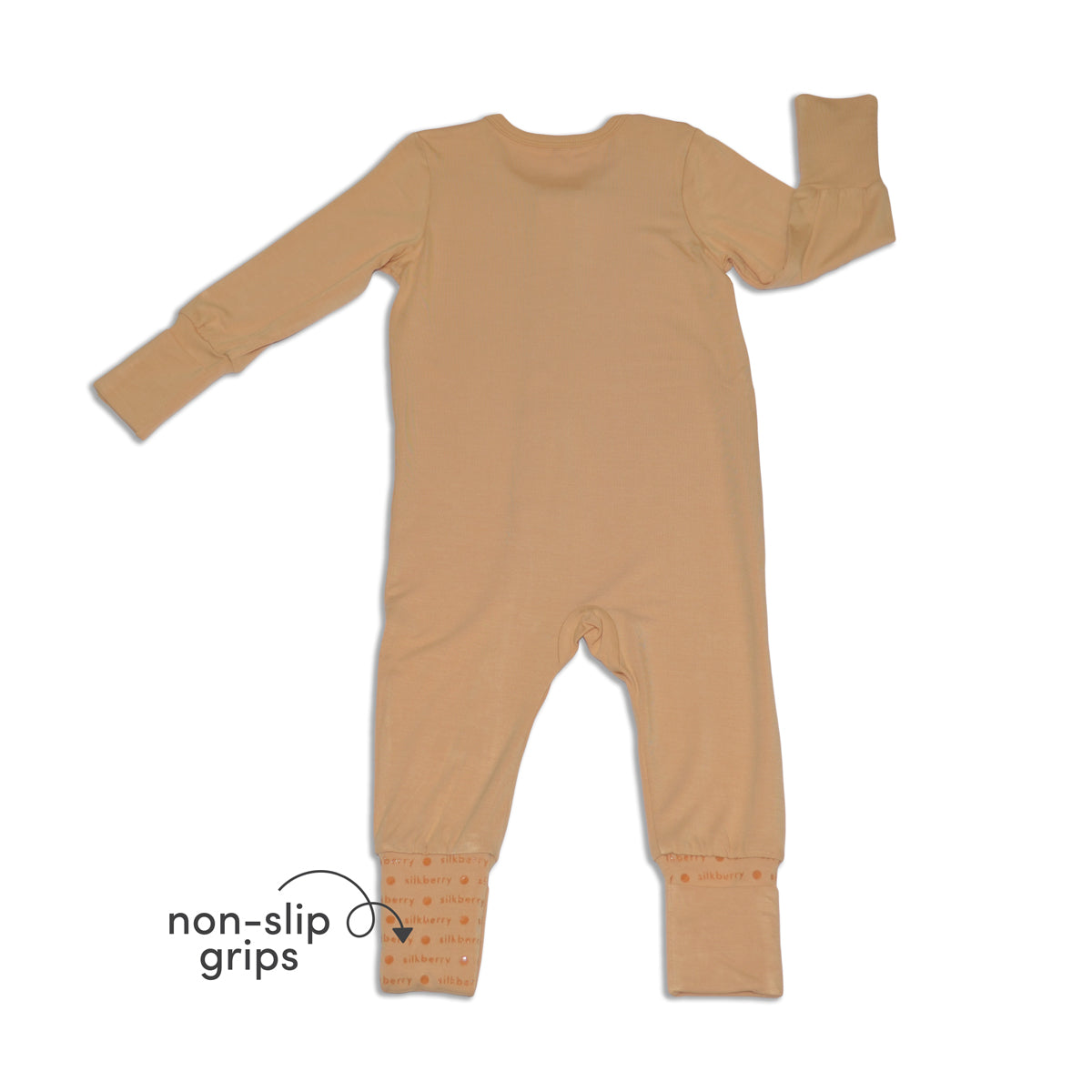 bamboo two way zipper romper cookie