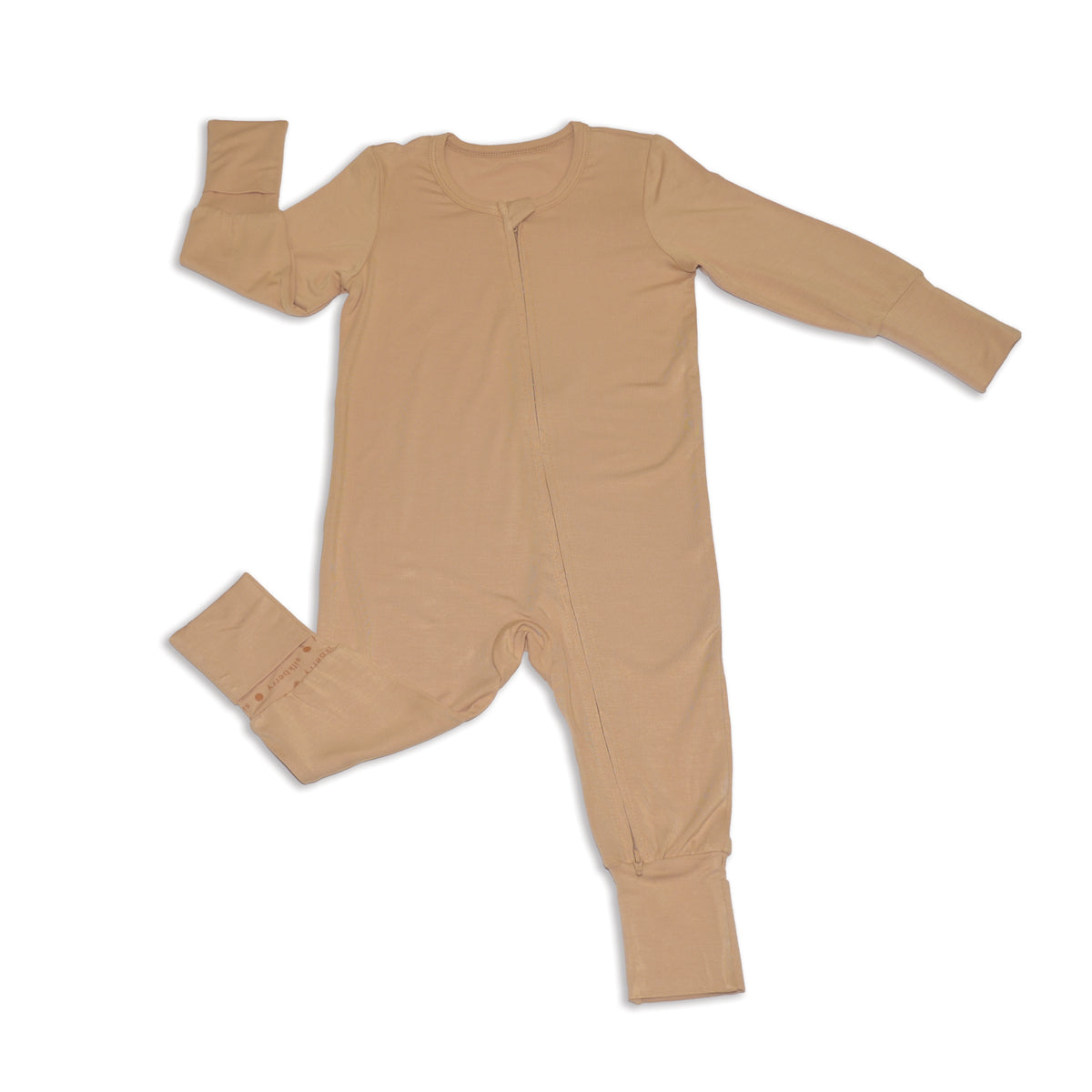 bamboo two way zipper romper cookie