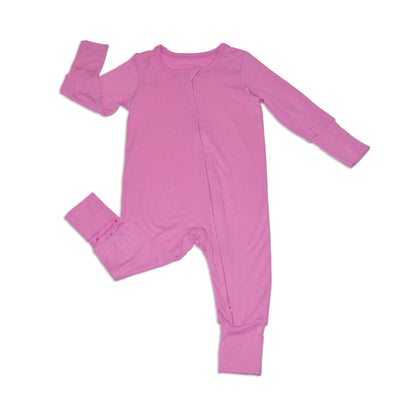 bamboo two way zipper romper crocus
