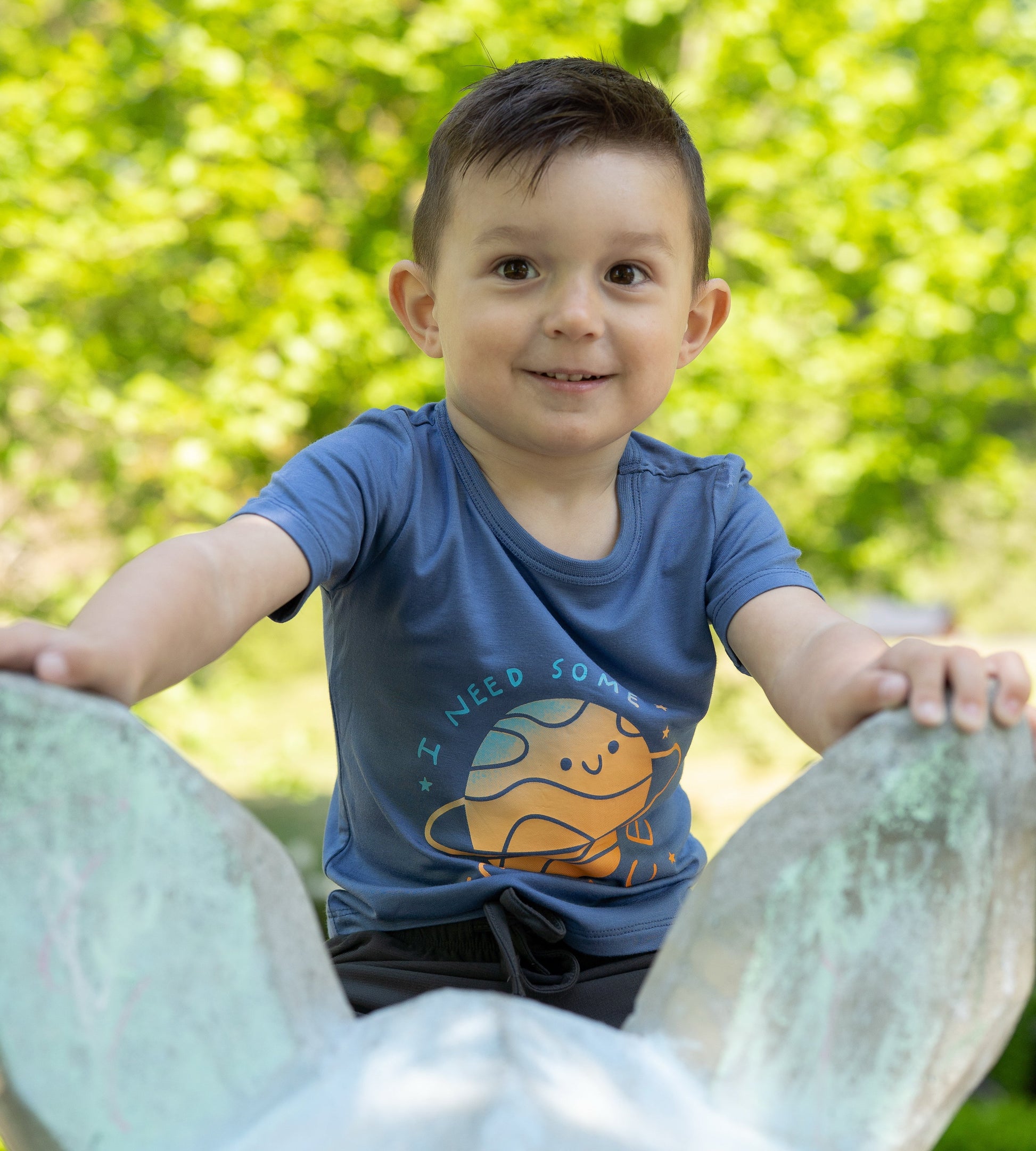 bamboo short sleeve tee galactic blue