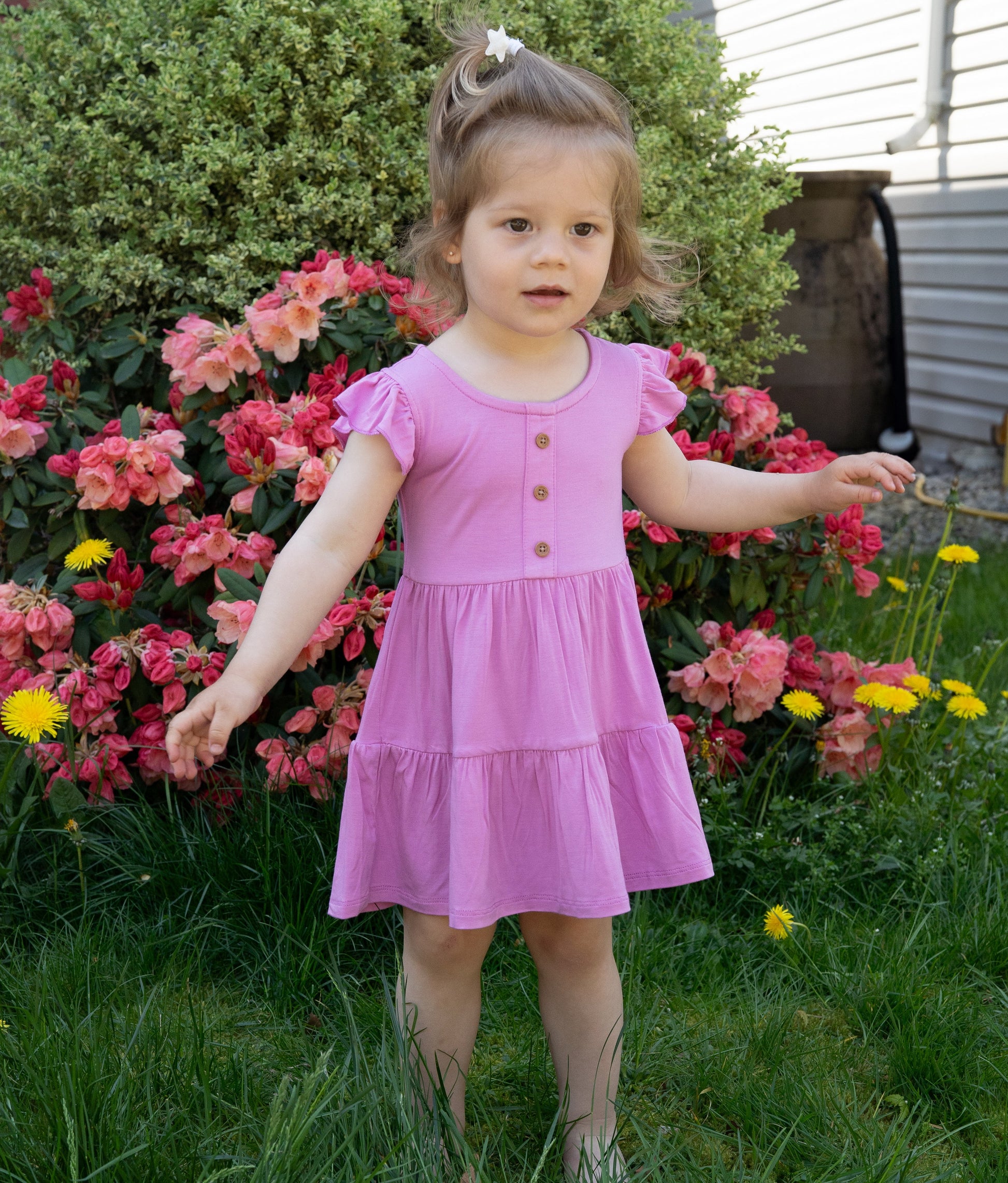 bamboo tiered dress crocus