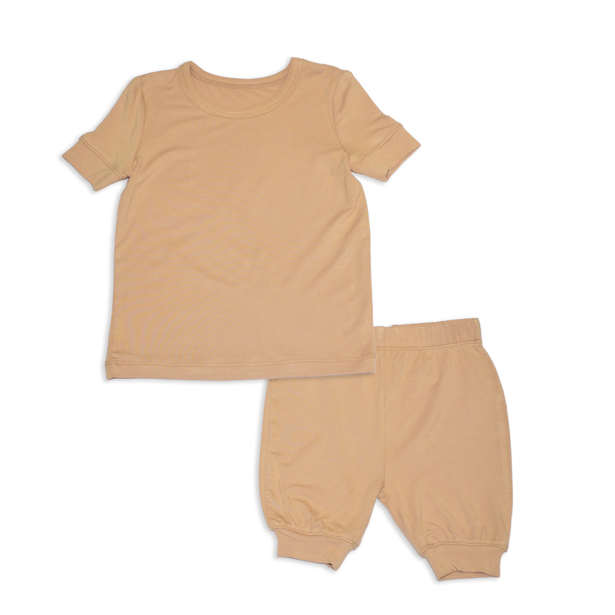 Bamboo Short Sleeve Top & Shorts Pajama Set (Cookie)