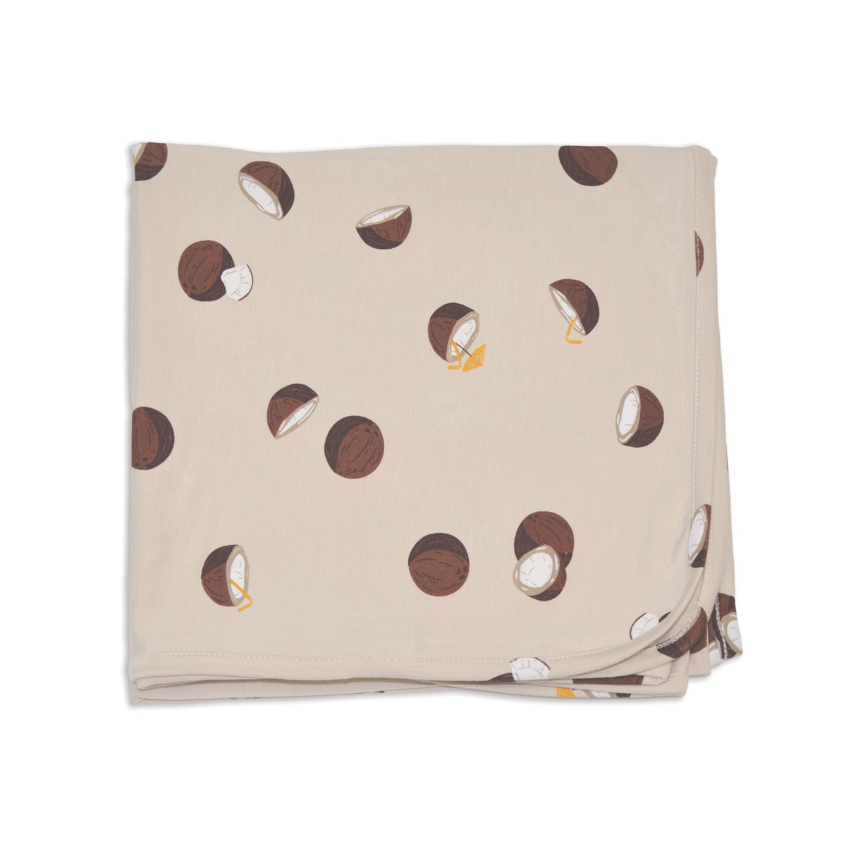 bamboo swaddle blanket coconut print