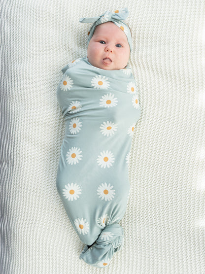 headband daisy print and cookie