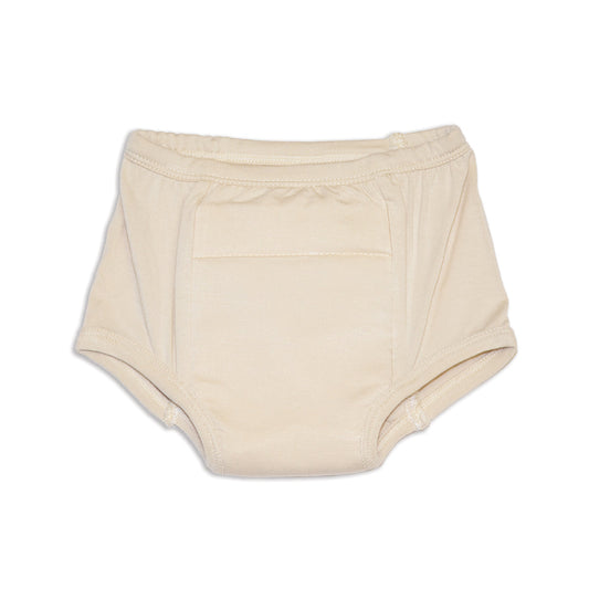 bamboo training pants almond milk