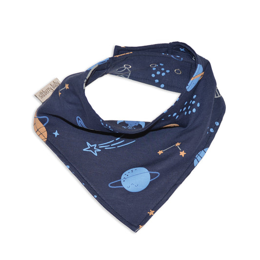bamboo bib lost in space print