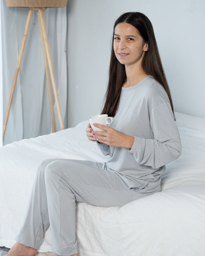 women's bamboo loungewear high rise color