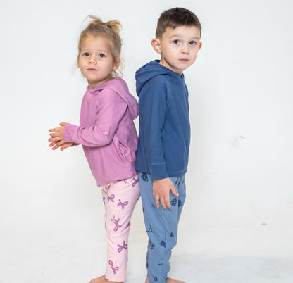 fleece hooded jacket mauve orchid