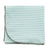 Organic Cotton Swaddler Blanket (Arctic blue/snow stripe)