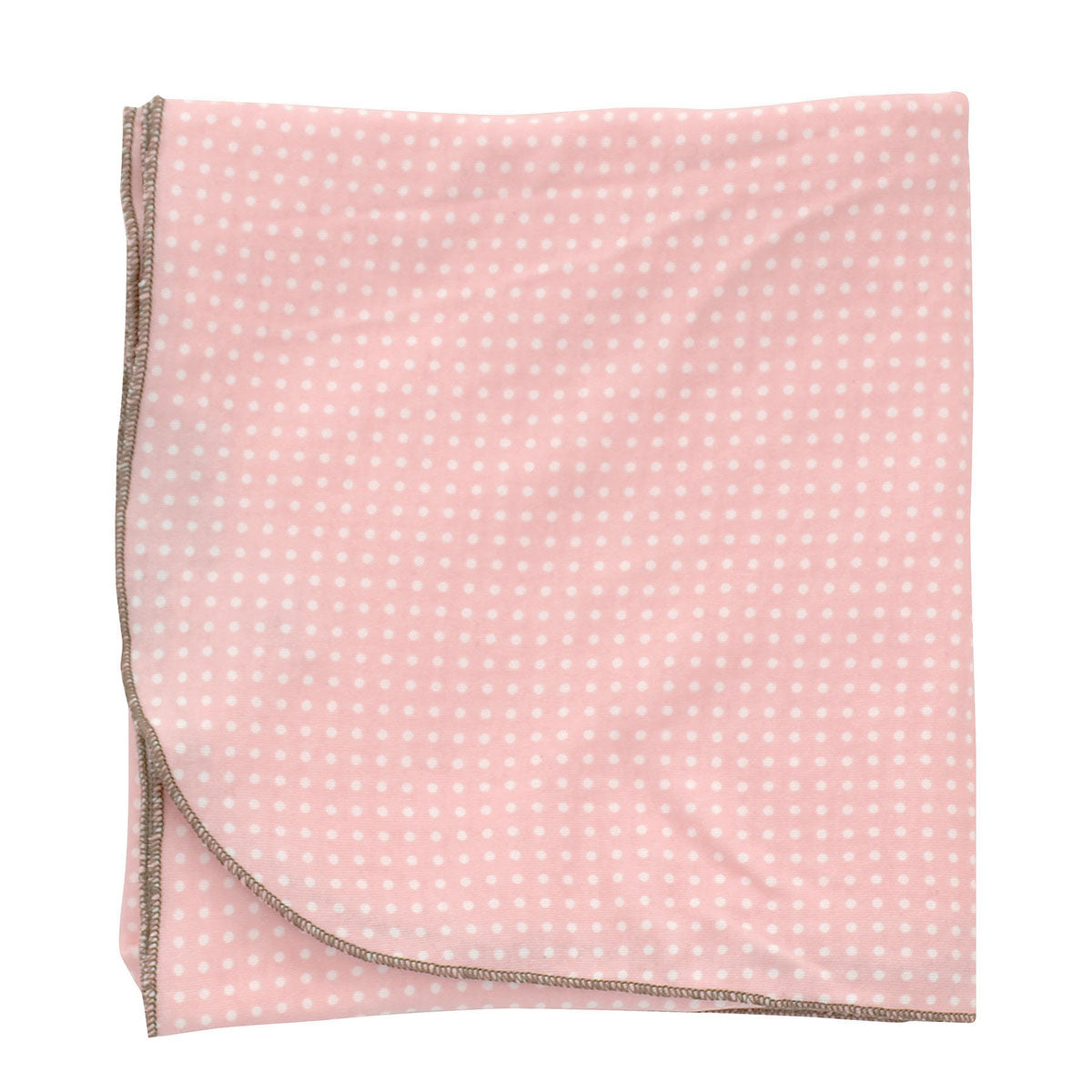 Organic Cotton Swaddler Blanket (Blush dot print)