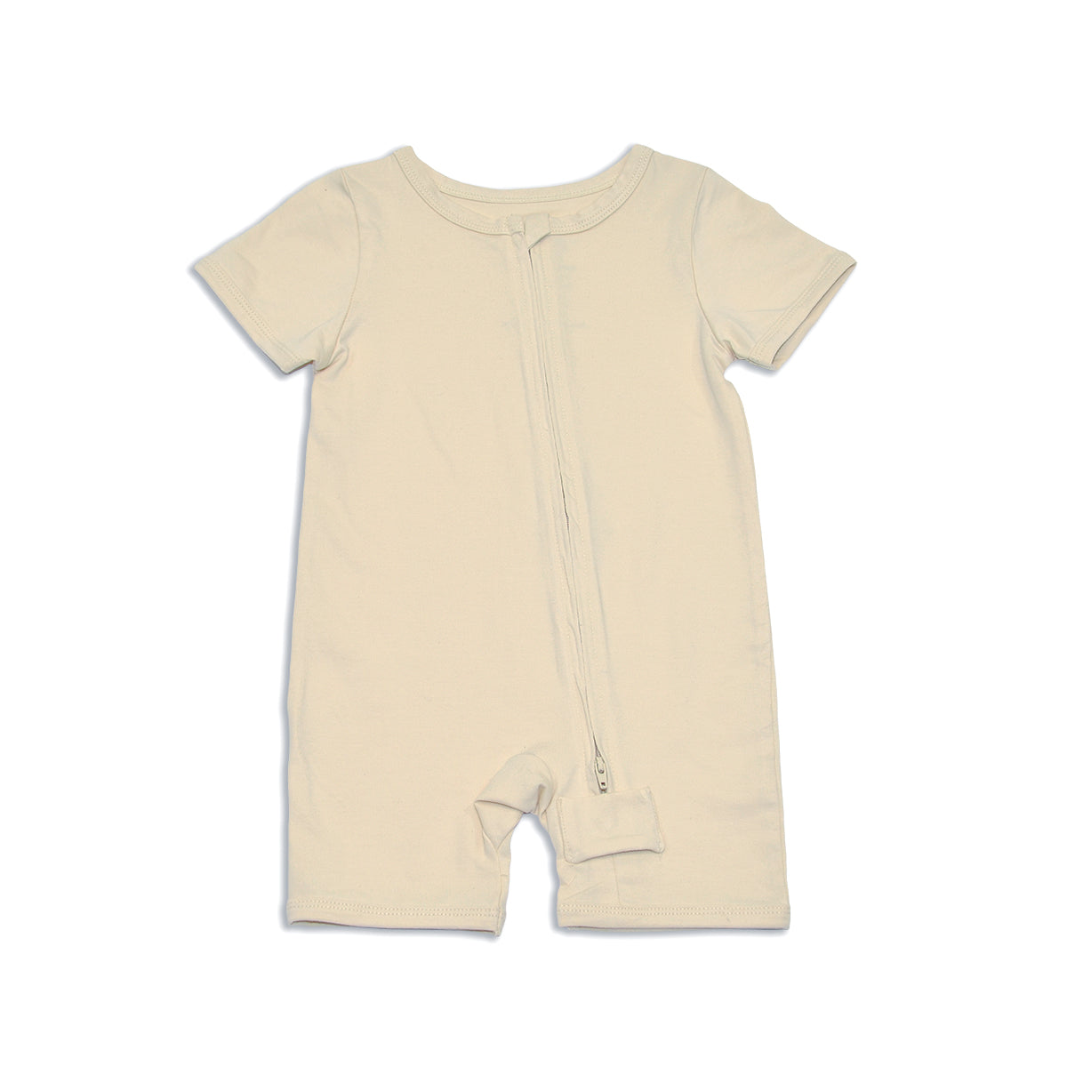 organic cotton zippy romper sand dollar