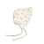 organic cotton baby ruffle bonnet winter berries print