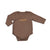 organic cotton kimono onesie brownie color