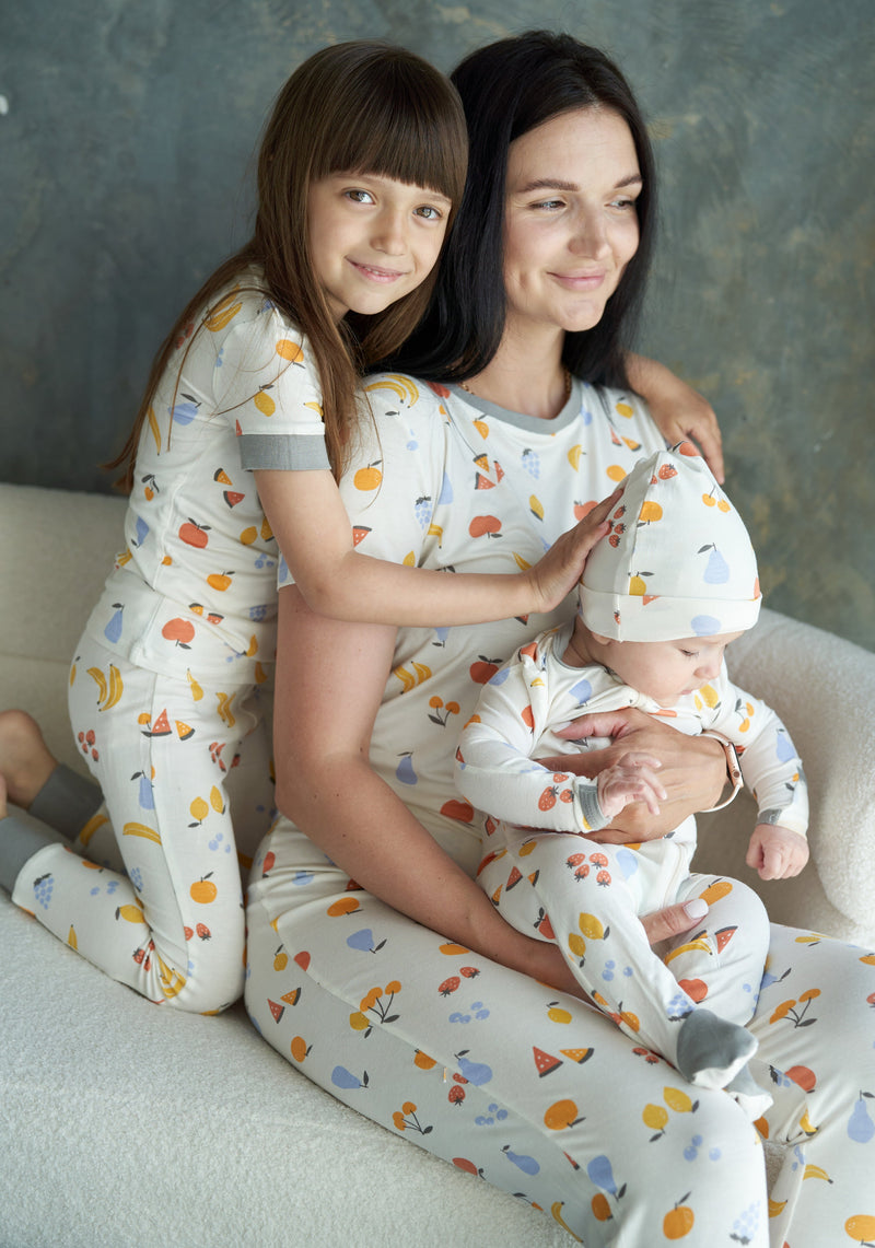 Silkberry Bamboo SS Pajama Set Mineral WF4350 - Kaos Kids
