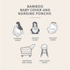 bamboo baby cover & nursing poncho check it out print