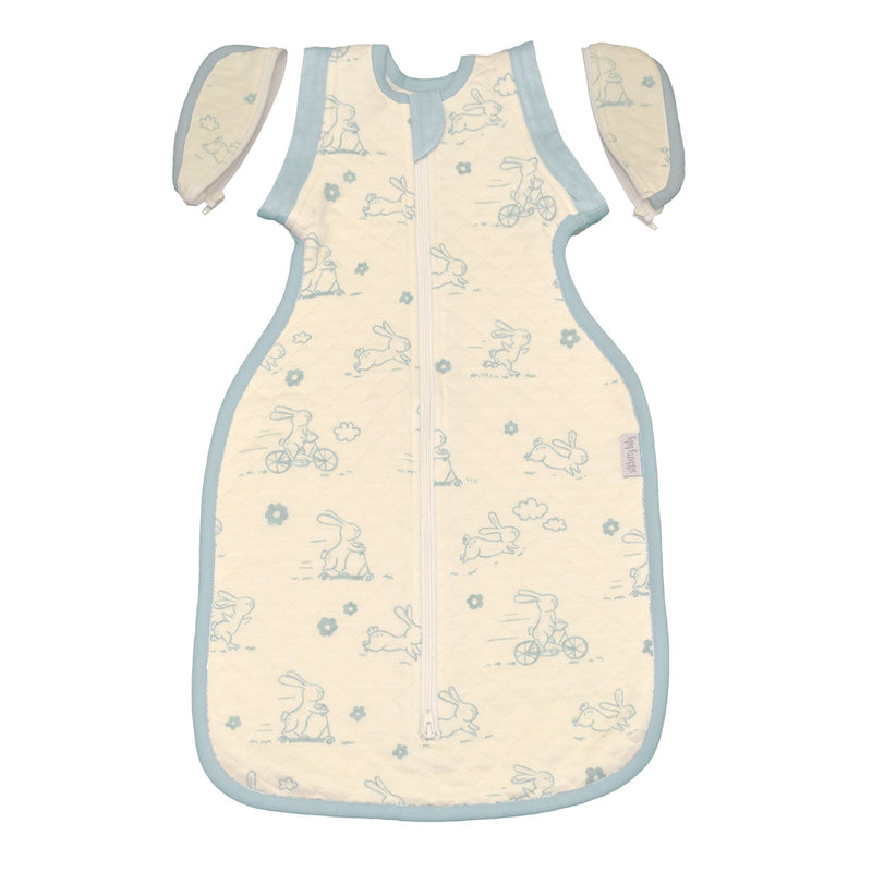 newborn cocoon sack bunny print