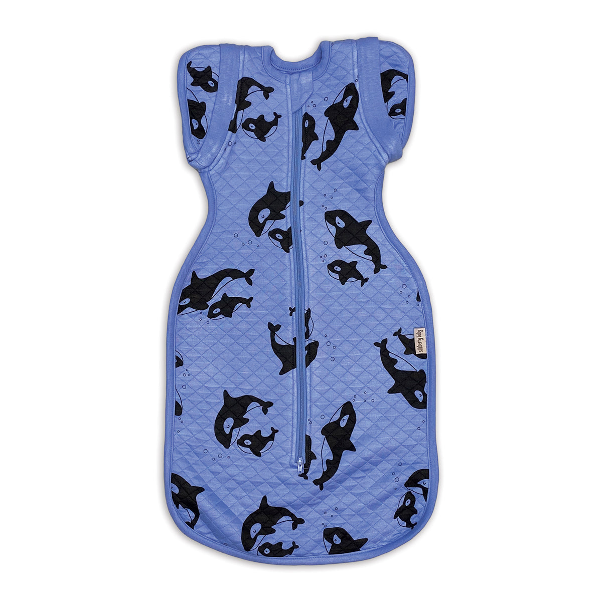 bamboo newborn socoon sack orca print