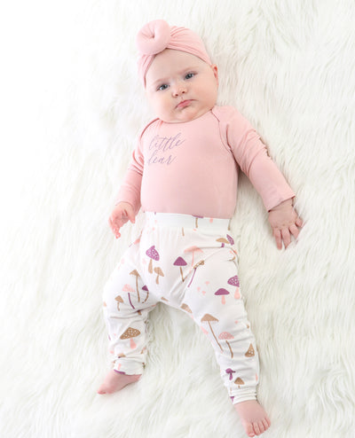 bamboo harem pants with onesie