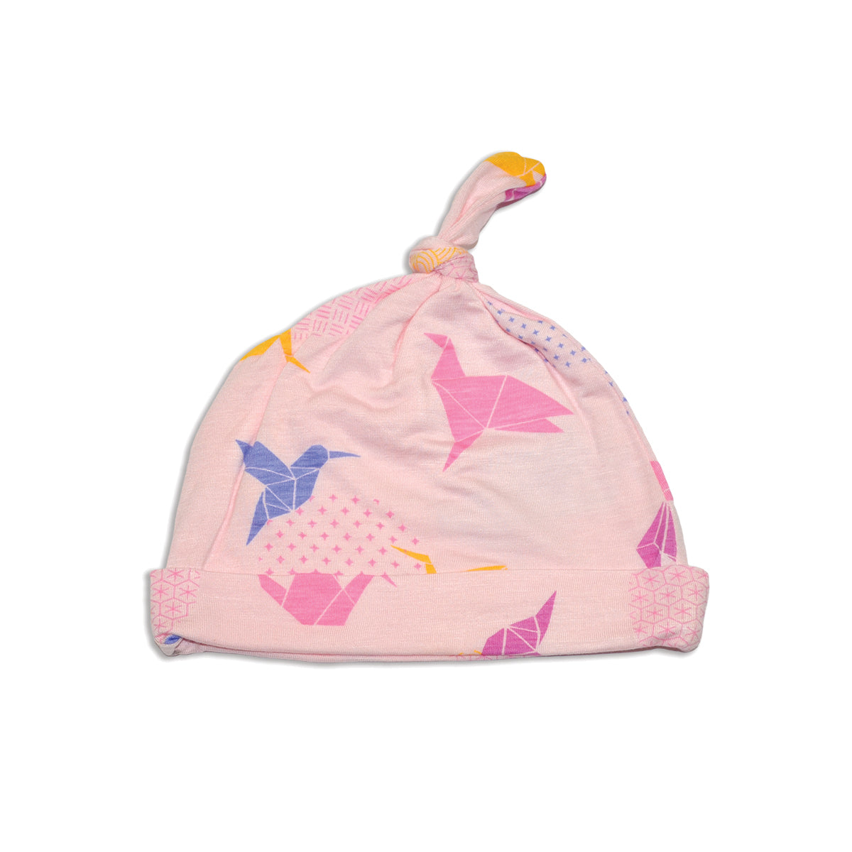 bamboo knot hat origami print