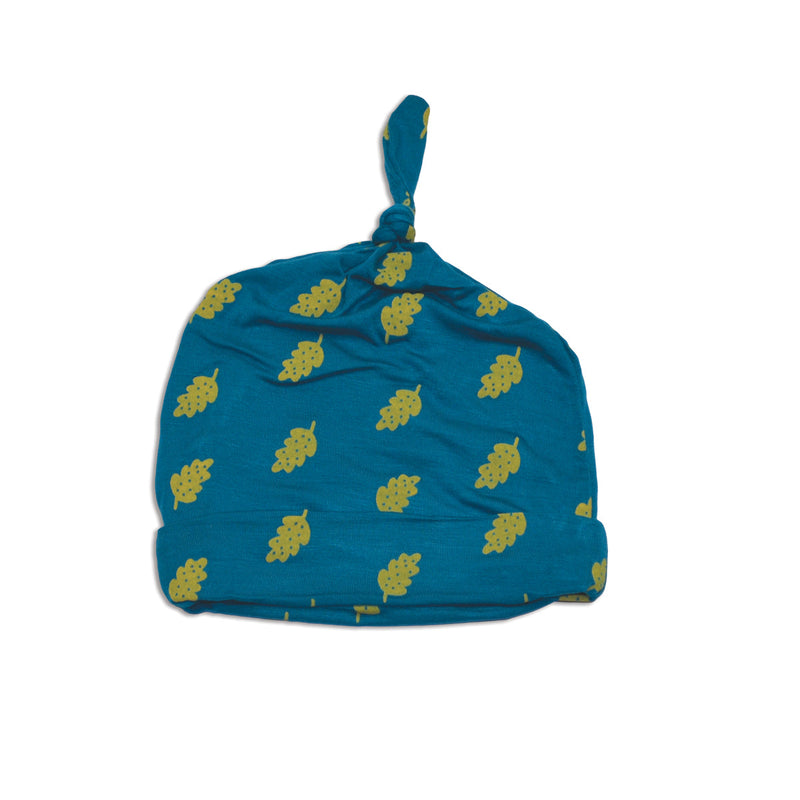 bamboo knot hat dotty leaf print