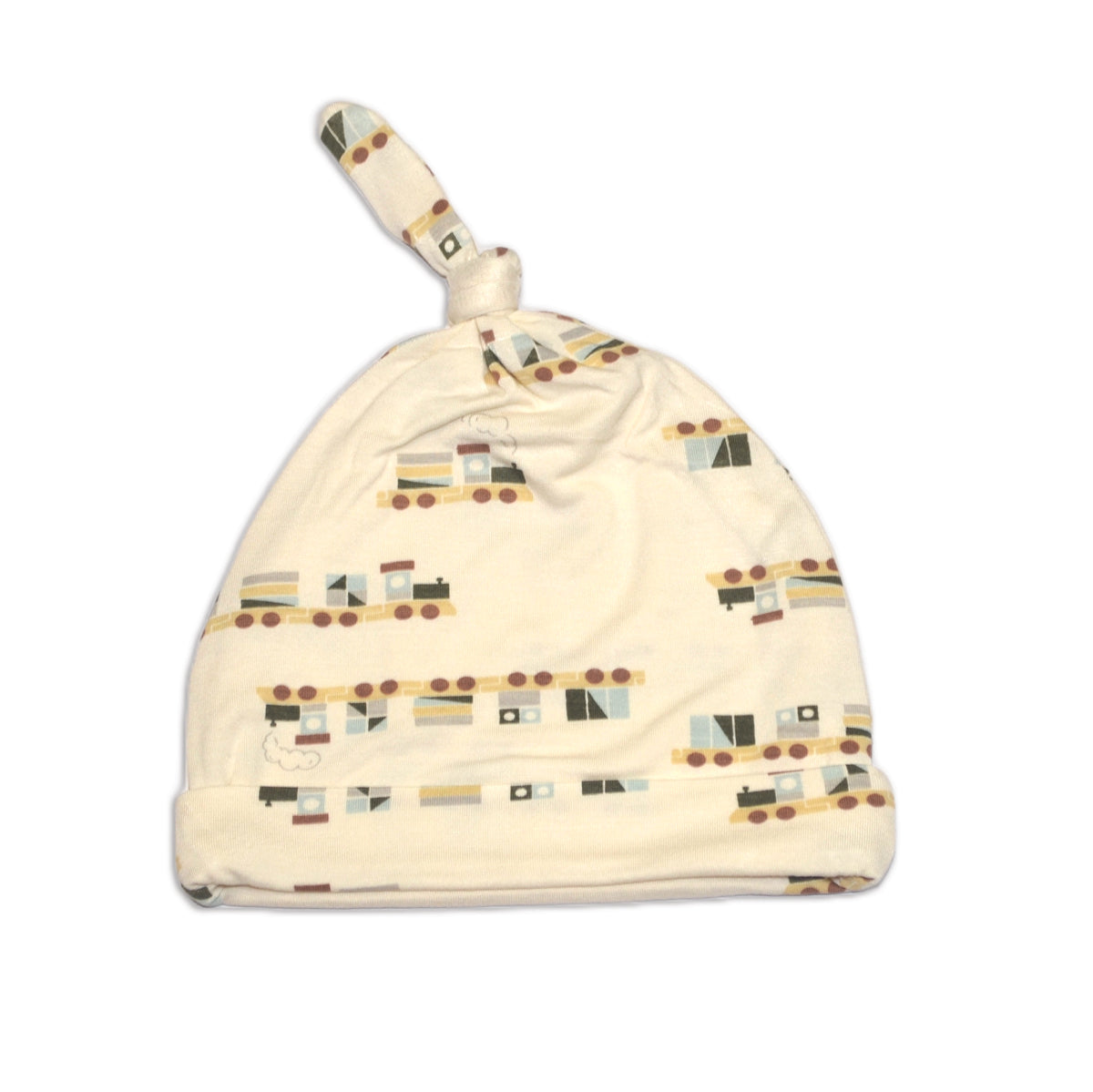 bamboo knot hat all aboard print