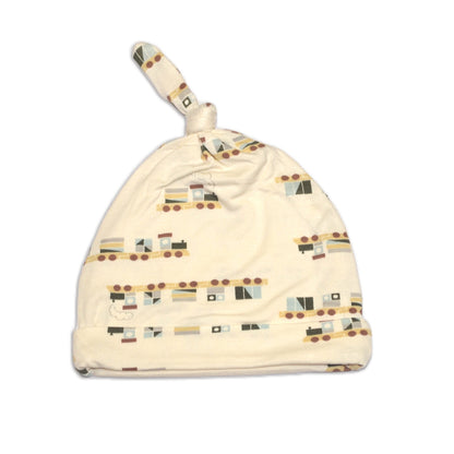 bamboo knot hat all aboard print