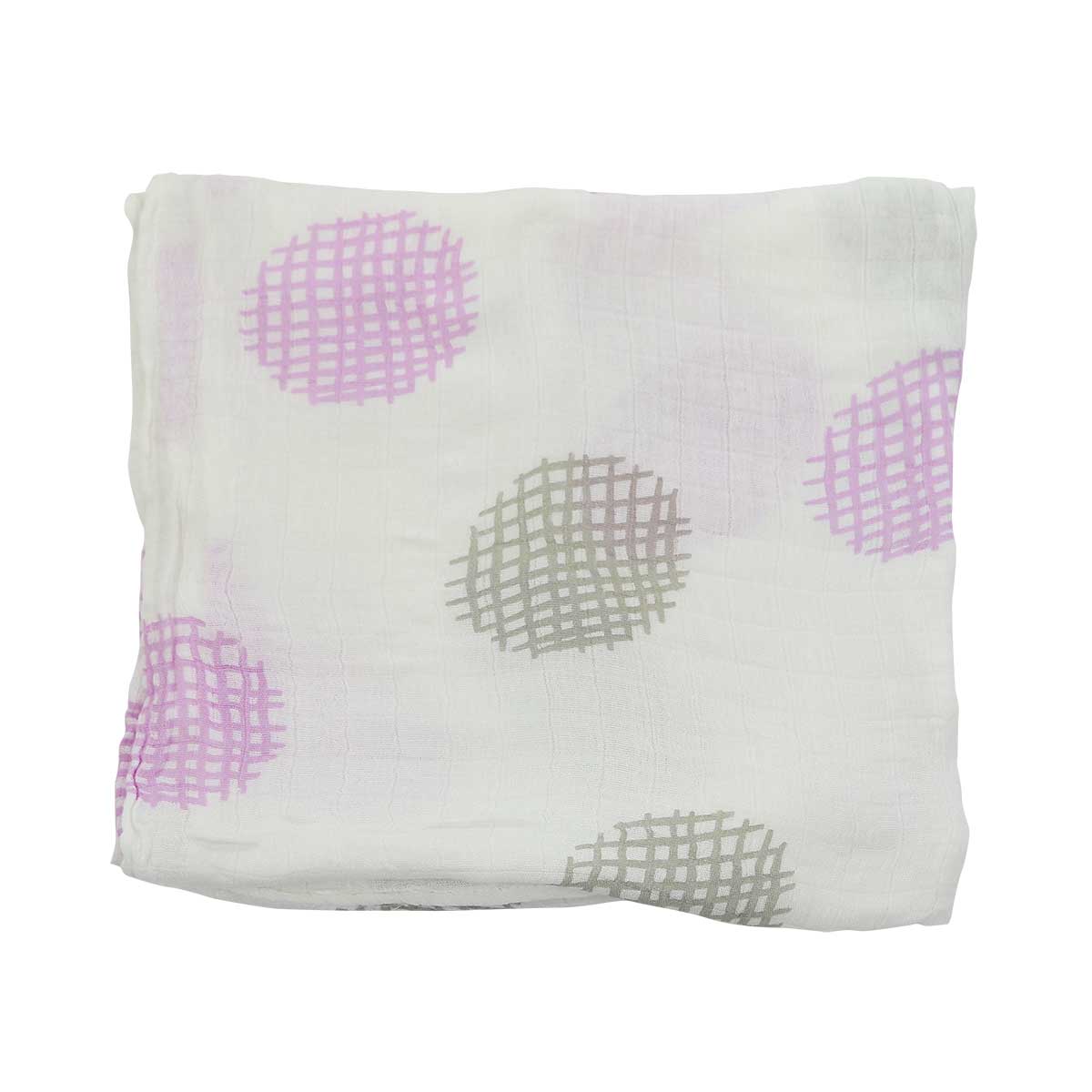 Bamboo Muslin Swaddle (Waffle Print Orchid)