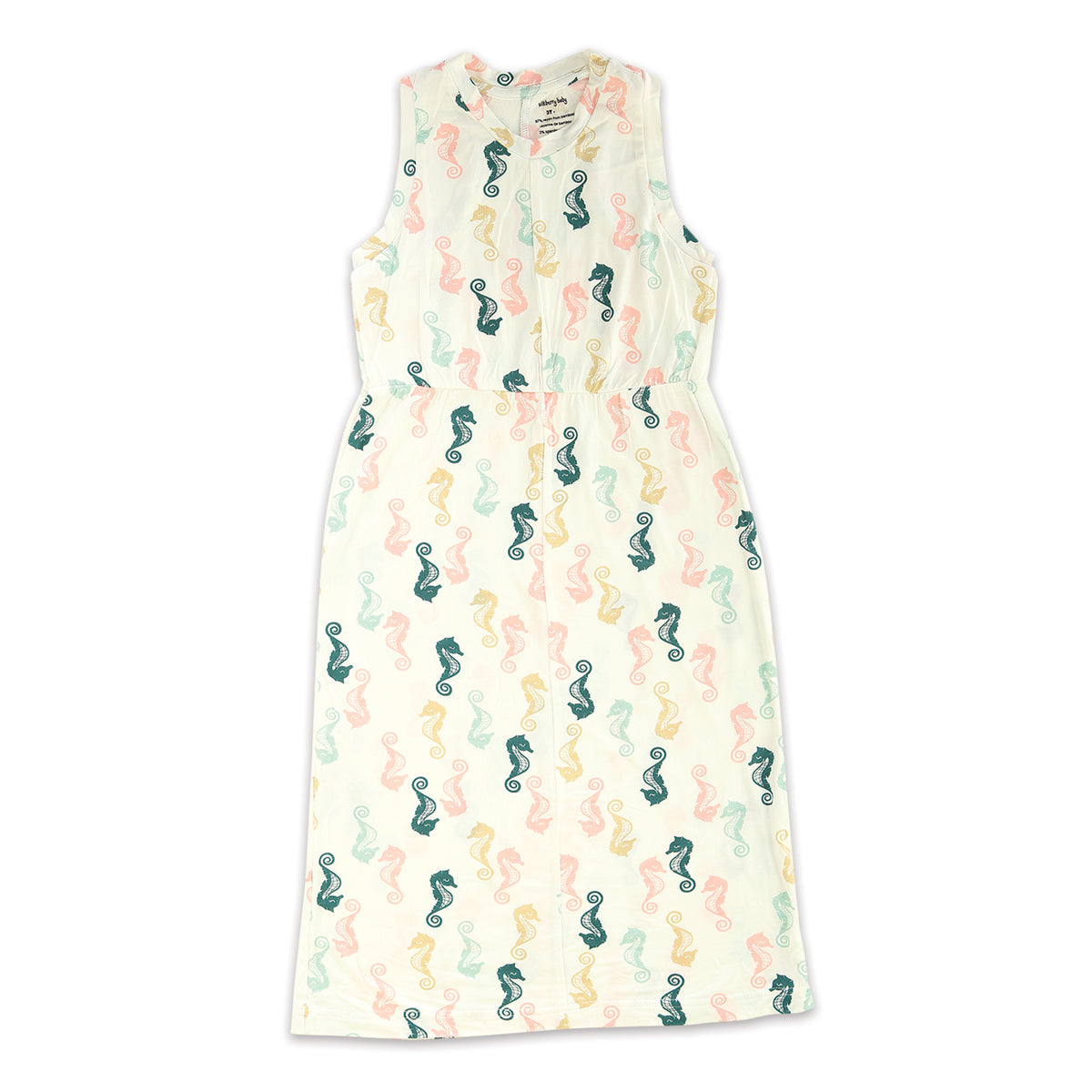 Bamboo Maxi Dress (Seahorse Print)