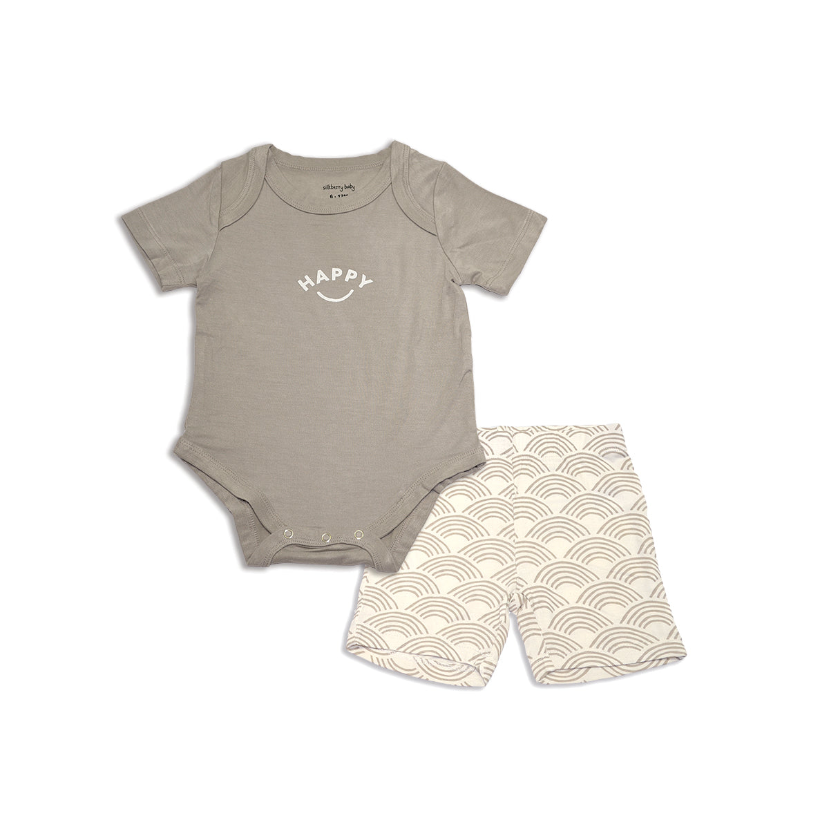 Silkberry Baby - Bamboo Footed Sleeper, Wobbly Wave