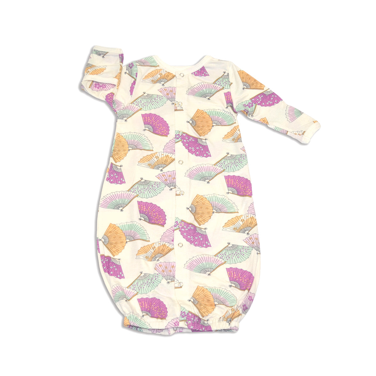 bamboo converter gown fancy fan print