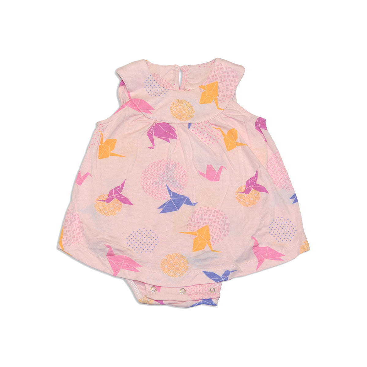 bamboo skirt bodysuit origami print