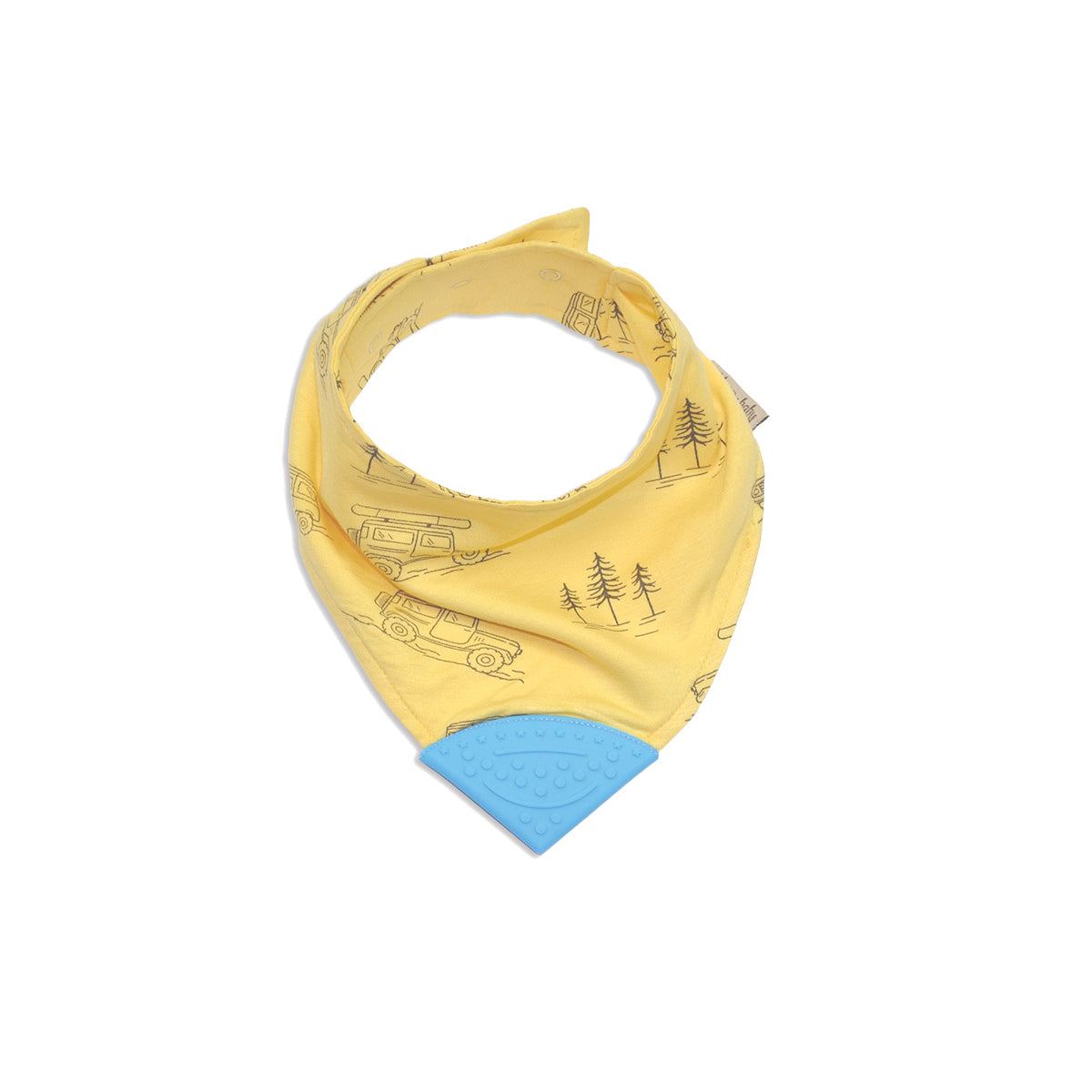 bamboo chewable bib off road print