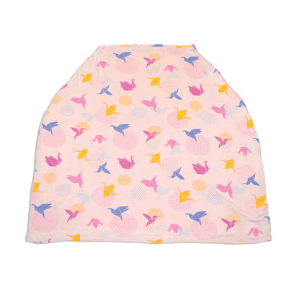 baby cover nursing poncho origami print