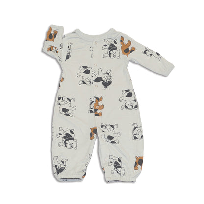 bamboo converter gown cozy bulldog print lifestyle