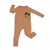 bamboo two way zipper romper russet