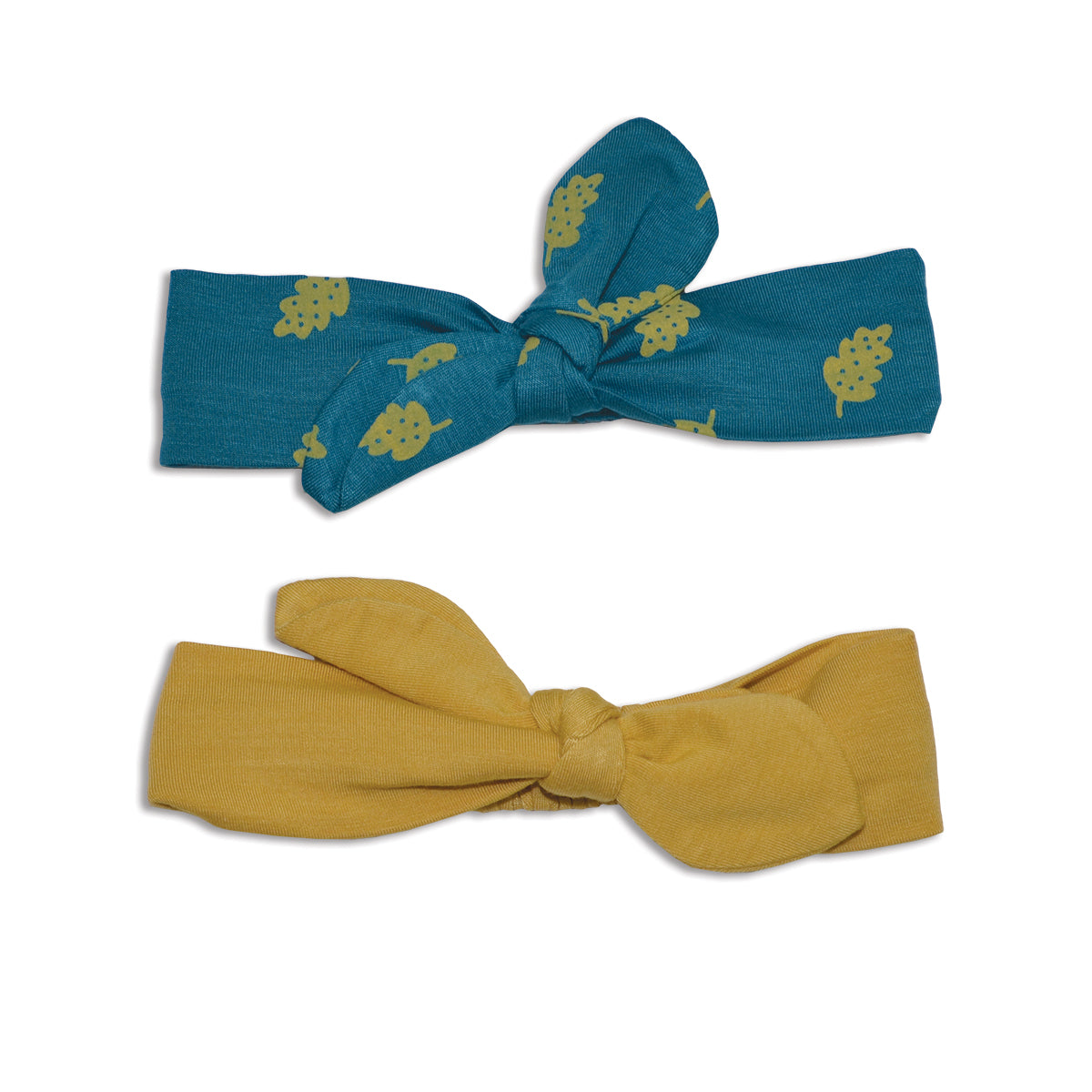 kiokids bandana bebé bambú Pack 2 amarillo/flores